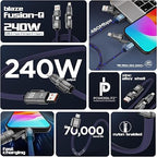 240W 4-in-1 Super Fast Charging Cable